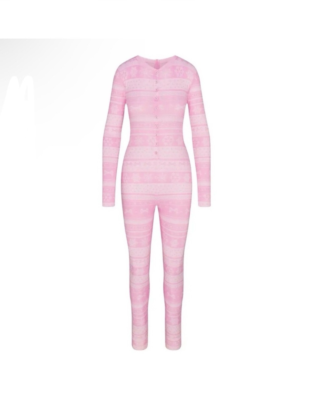 SKIMS Logo Limited Edition Plush Pontelle Henley Onsie